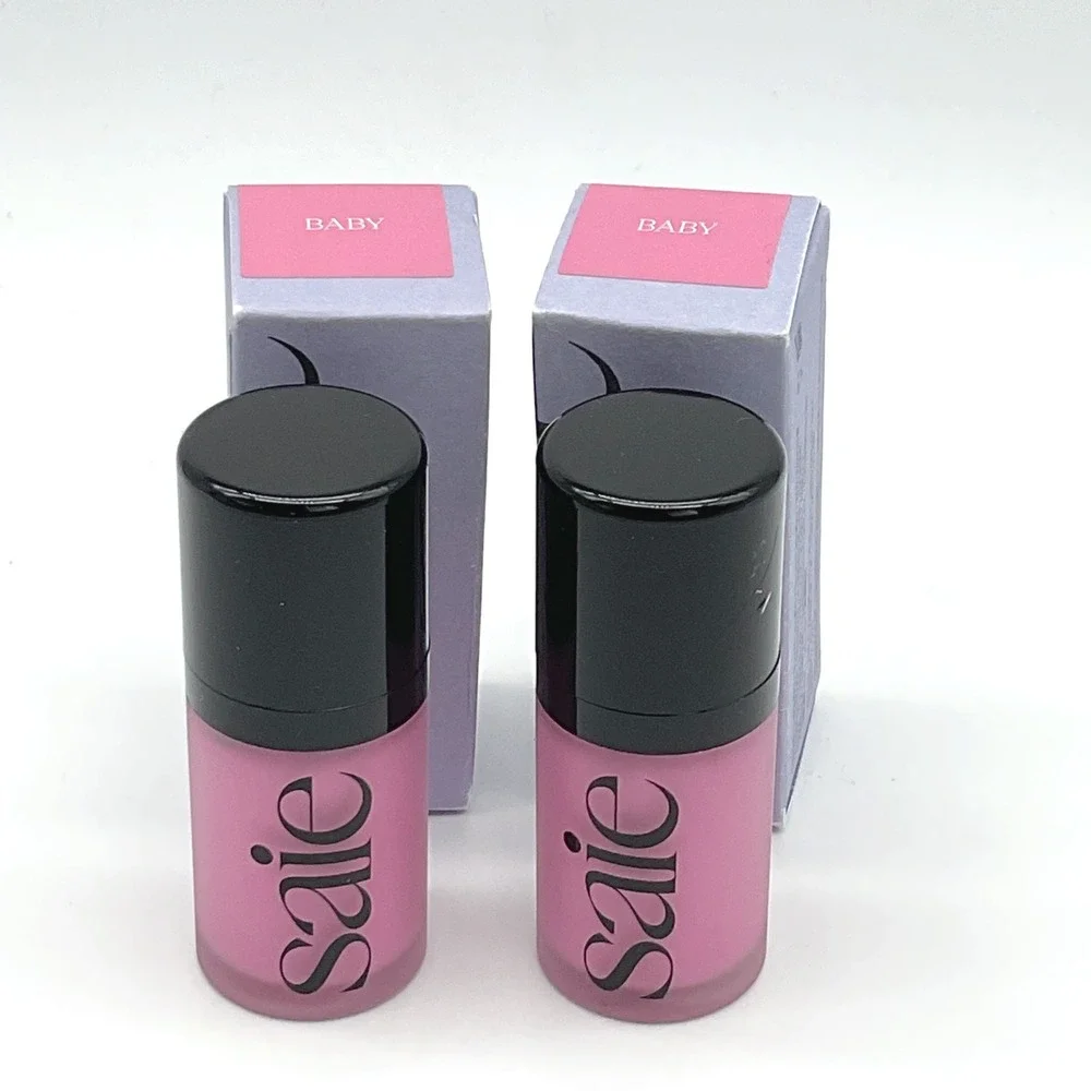 Saie Dew Blush Liquid Cheek Flush Baby Cool Pink Set of 2 New in Box 7ml Each